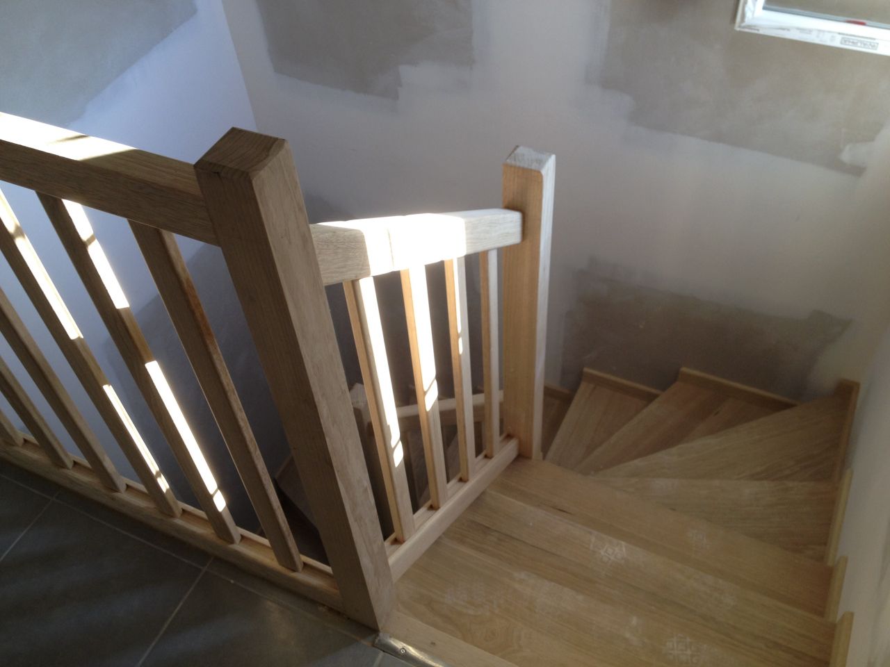 Mise en oeuvre de l'escalier