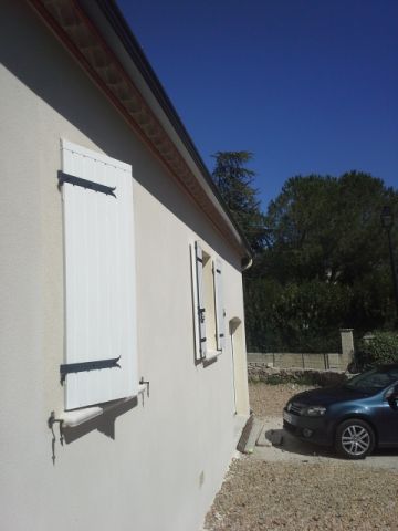 Gouttières en alu posées mi août!!