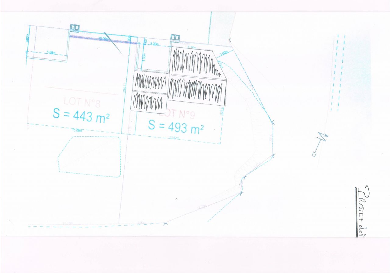 Implantation de la maison sur le terrain