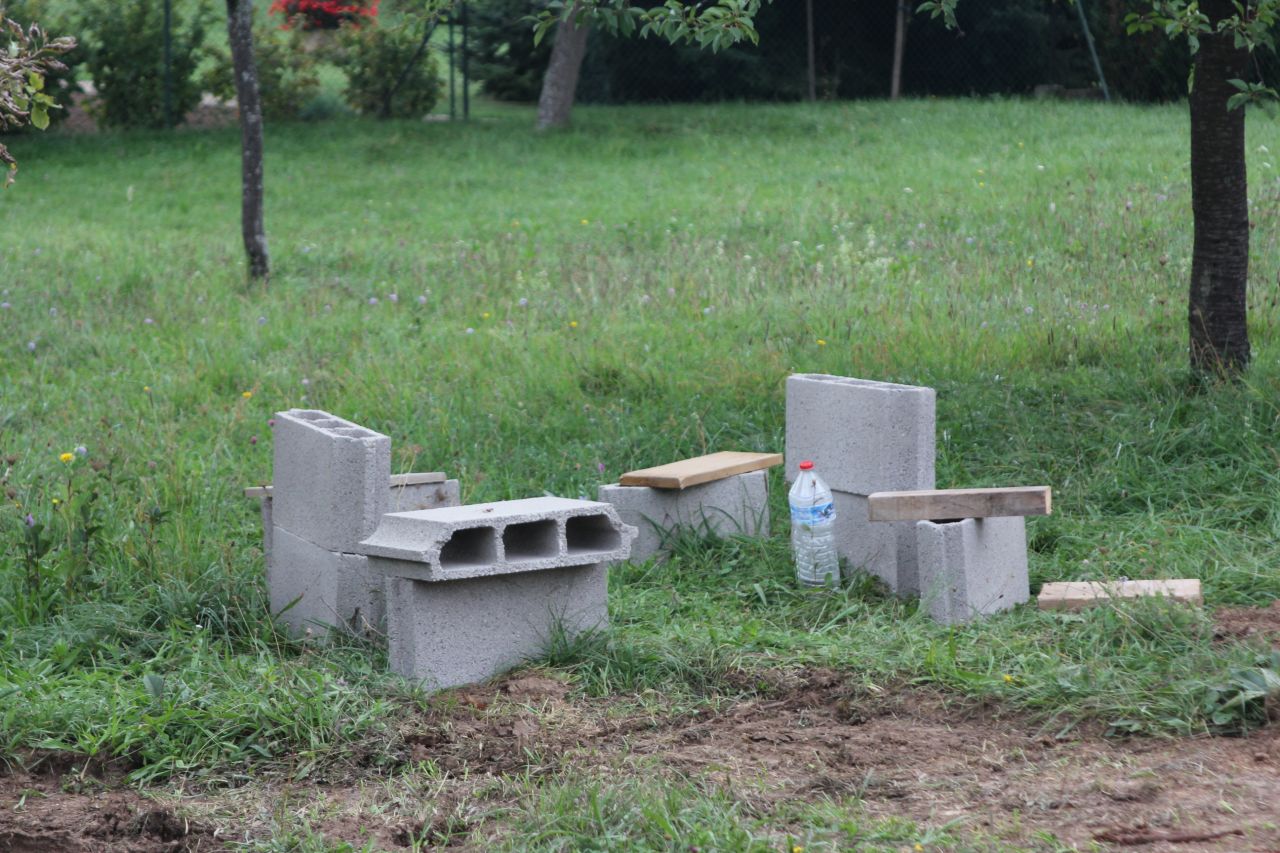 Petite installation des ouvriers