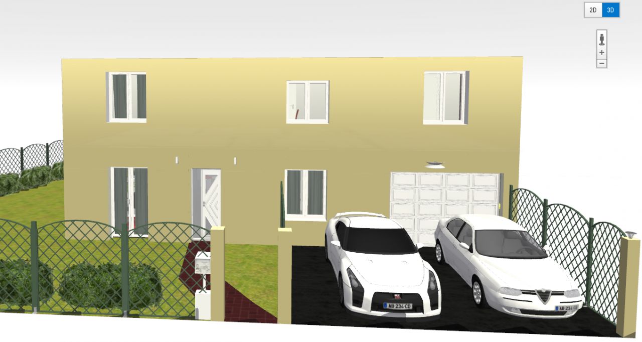 Projet à court et à moyen terme avec un grillage métallique rigide