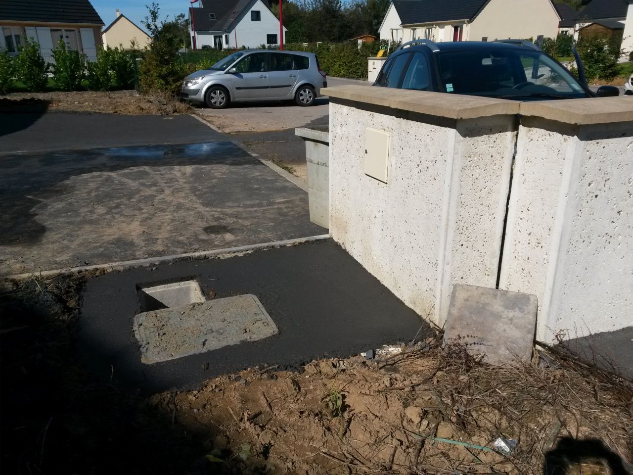 Avec le fond de cuve, un sol pour ma poubelle