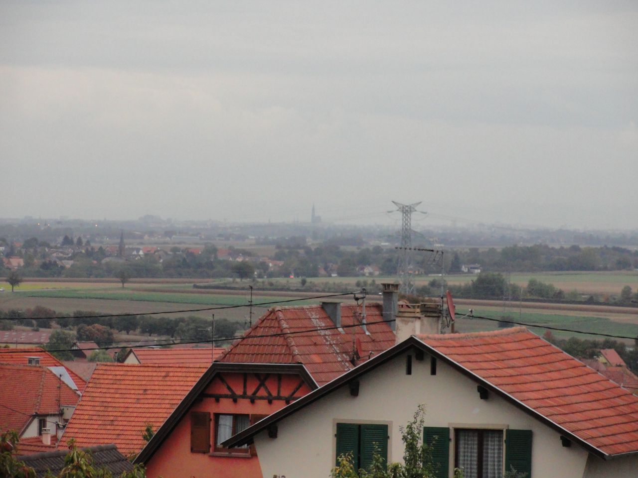 Vue depuis la fenêtre de l'étage