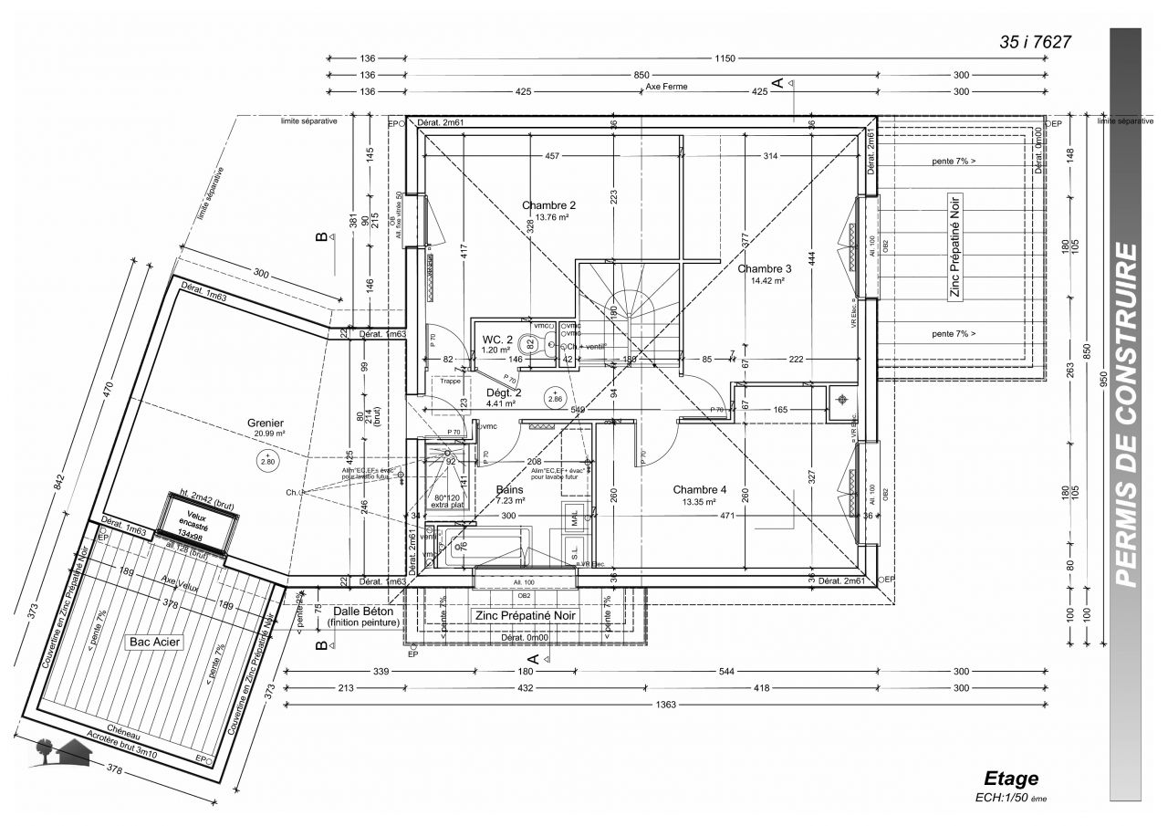 Plan de l'tape revu suite refus PLU, Septembre 2015