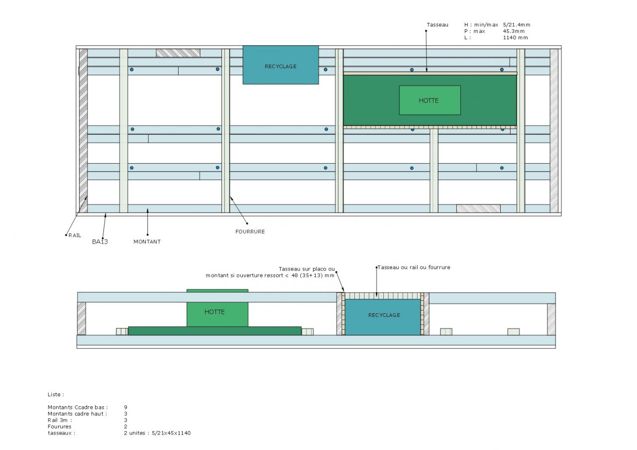 Schema coffrage hotte