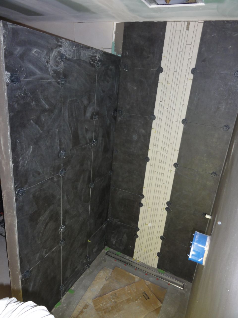 Carrelage de la douche