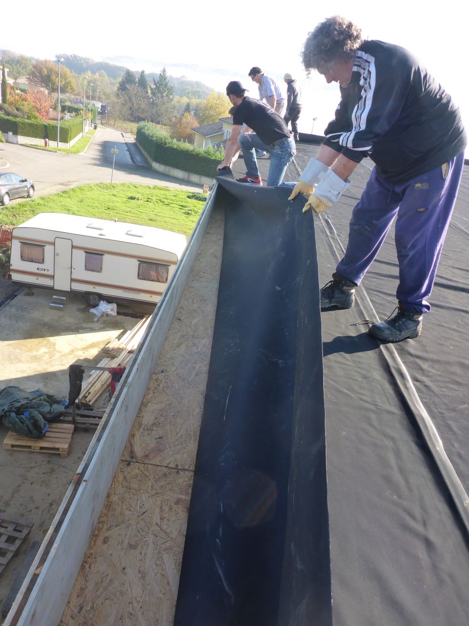 Pose membrane EPDM