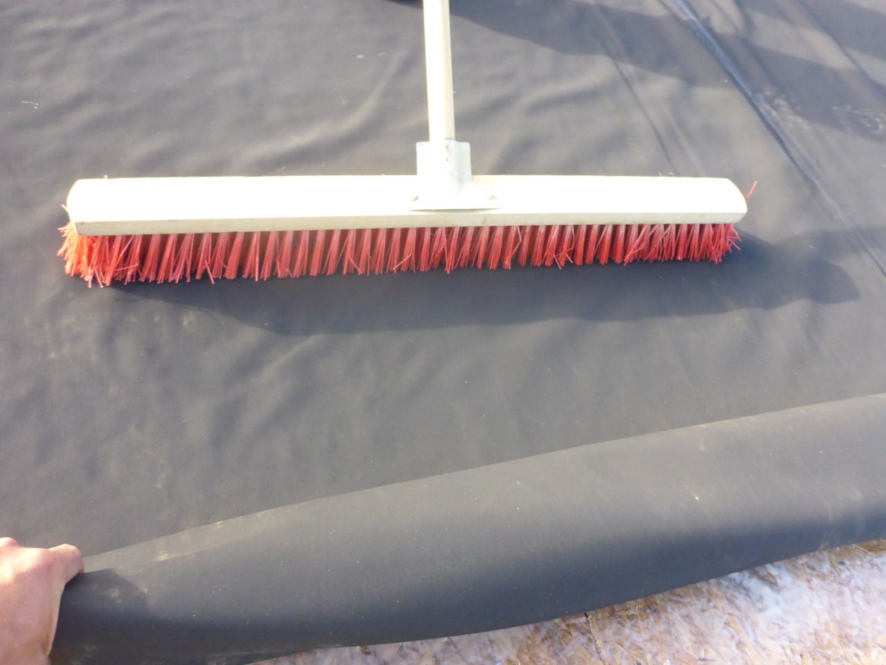 Maroufflage de la membrane EPDM