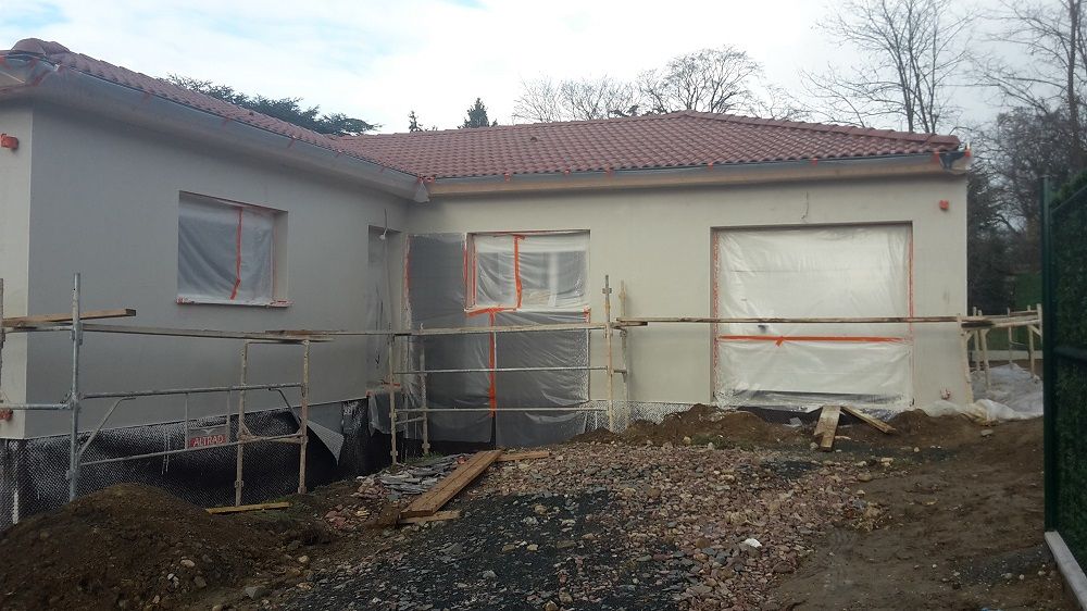 1ère couche de la façade