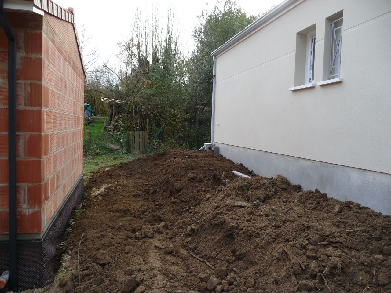 Mur de garage en limite séparative
