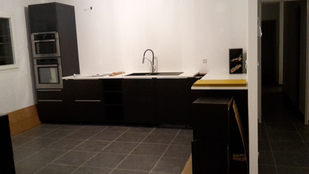 La cuisine en pose temporaire