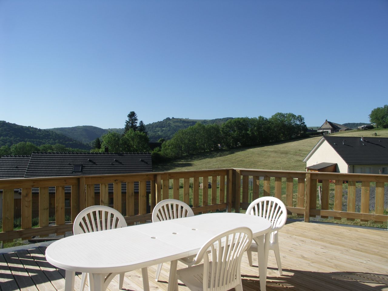 Vue de la terrasse très agréable aux beaux jours..