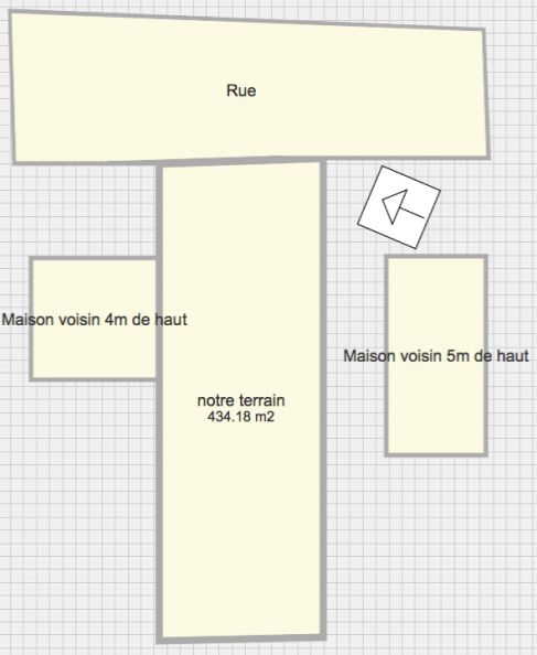 Voici le plan de masse pour vous donner une ide pour l'implantation de la maison