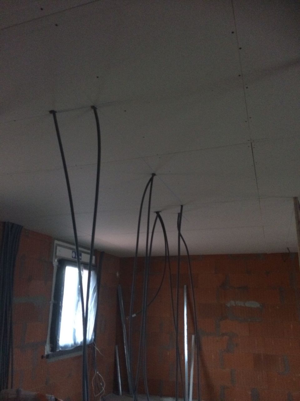 Placo plafond étage.
