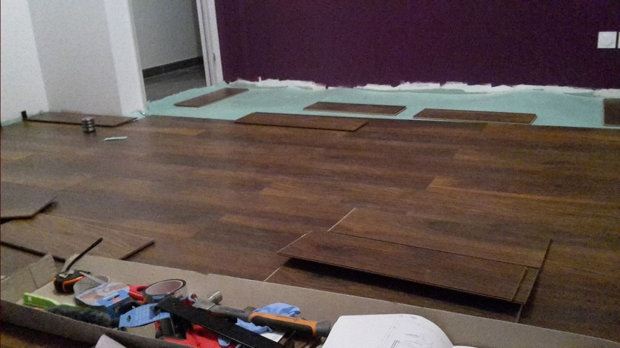 Pose du parquet (chambre enfant)