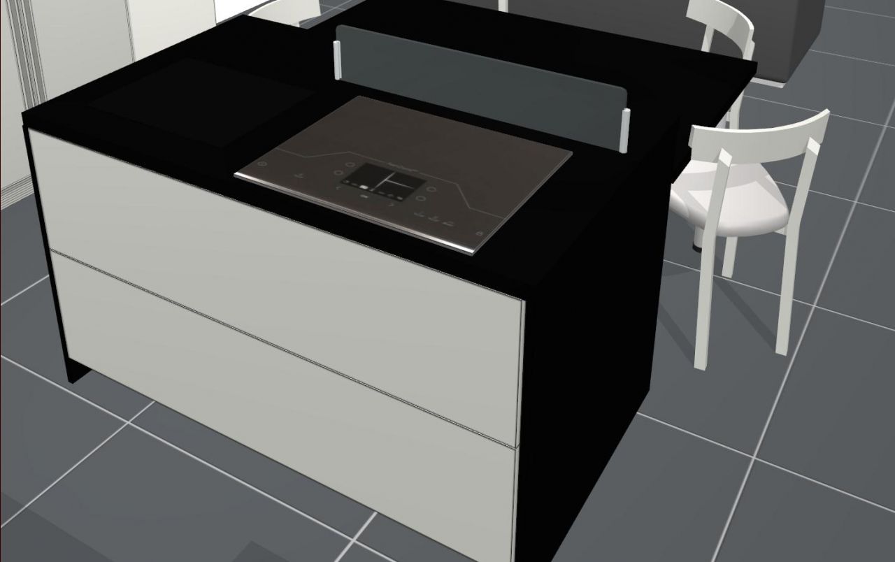 Vues 3D de la future cuisine