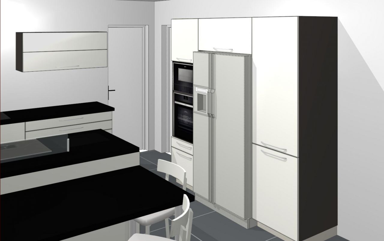 Vues 3D de la future cuisine