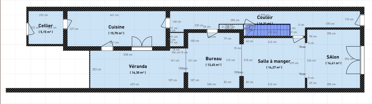 Plan Actuel : Rez-de-chausse