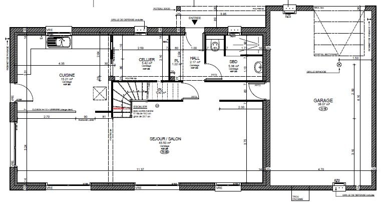 plan de rez-de-chausse