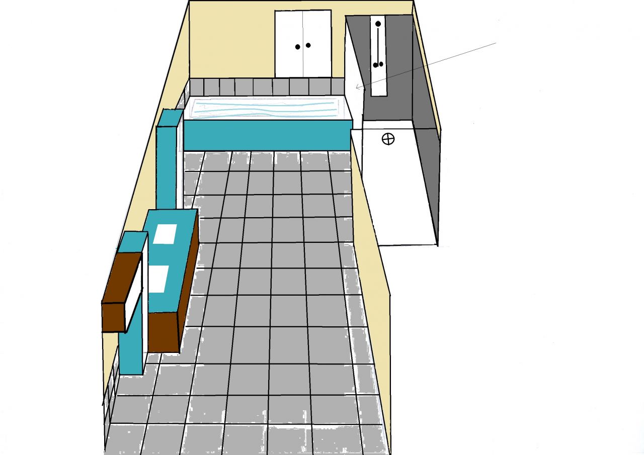 Plan de salle de bain