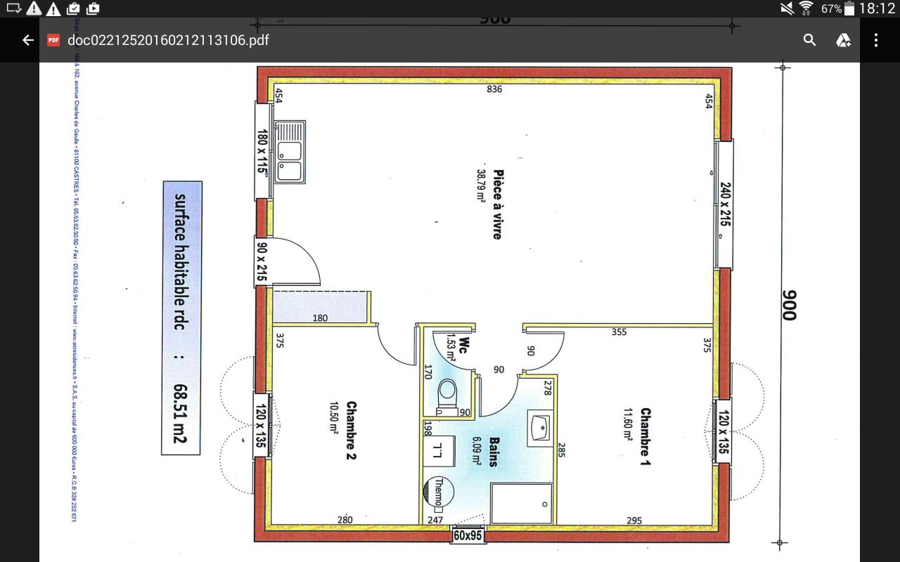 Plan 70m2