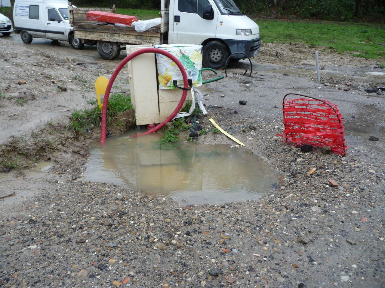 compteur complètement sous l?eau