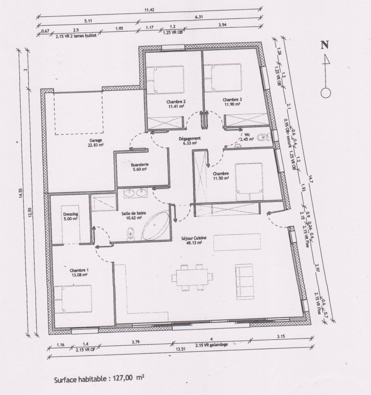 plan maison pp 150 m