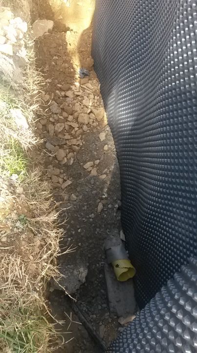 mise en placez du drain