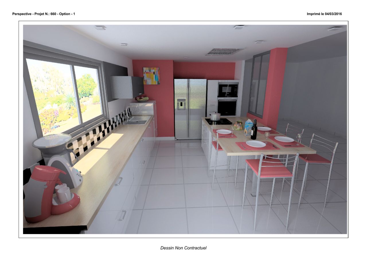 plan de cuisine projet en cours