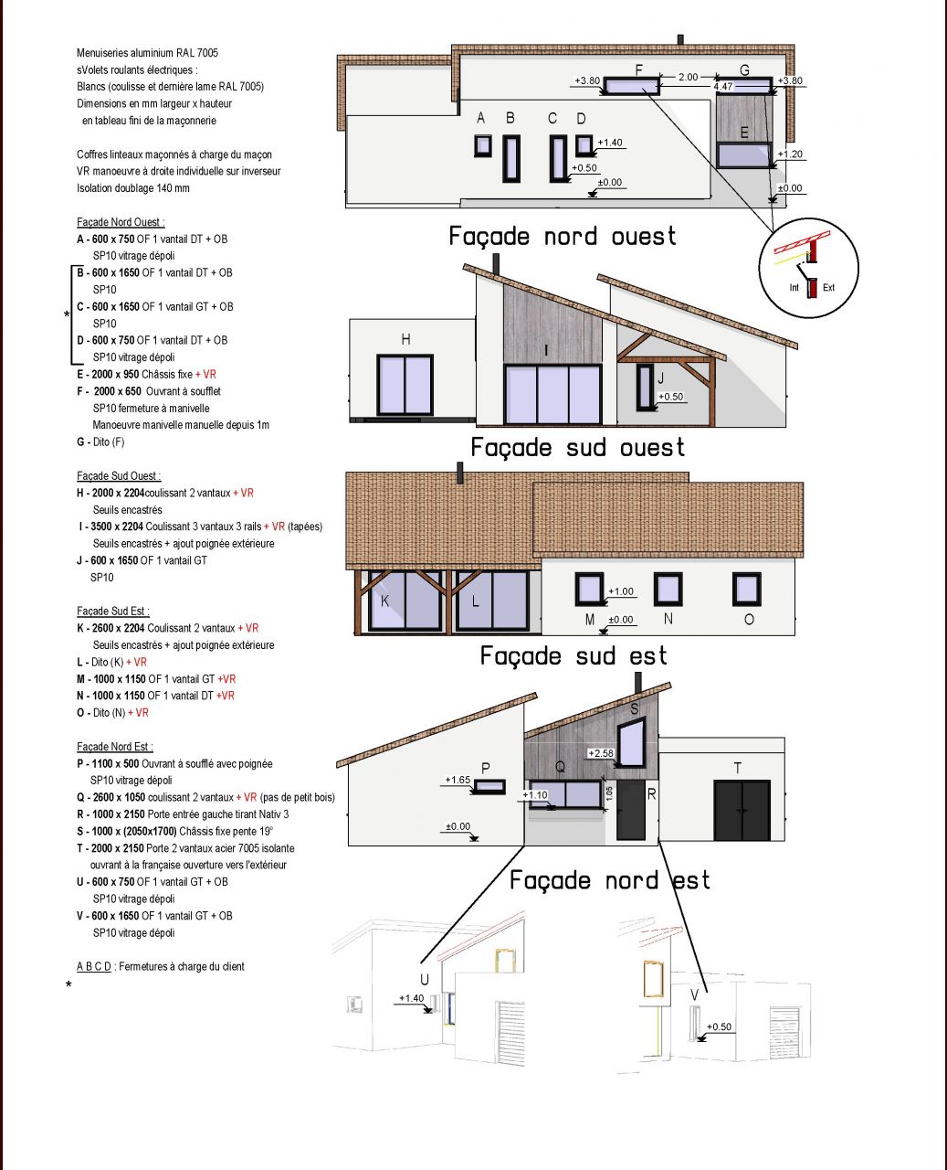 Plans de menuiserie