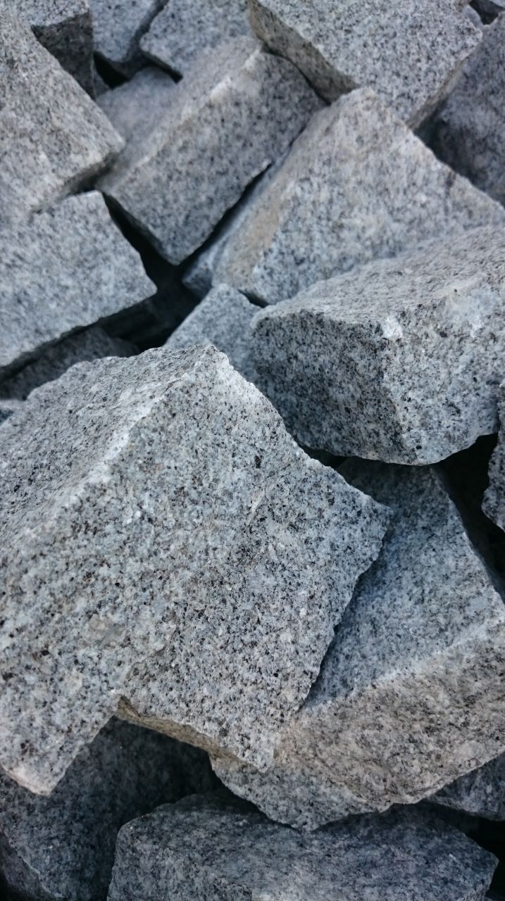 Pavés granit gris