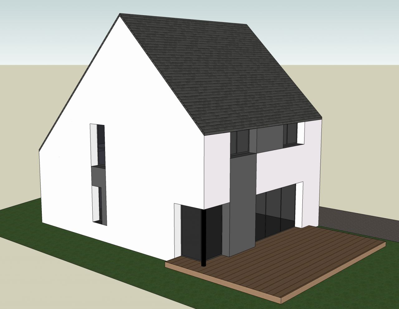 vue 3D de la maison