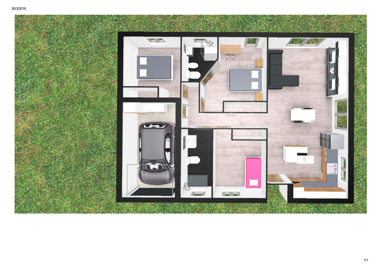 Plan de maison en 3D