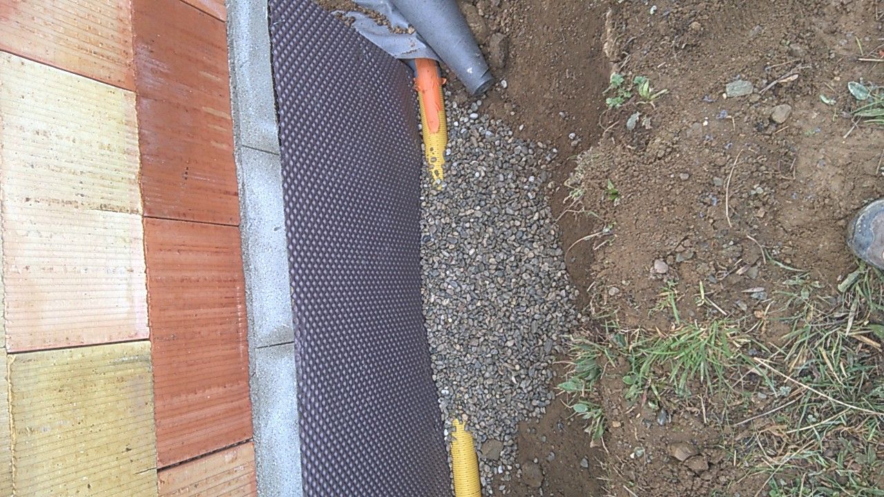 installation du drainage