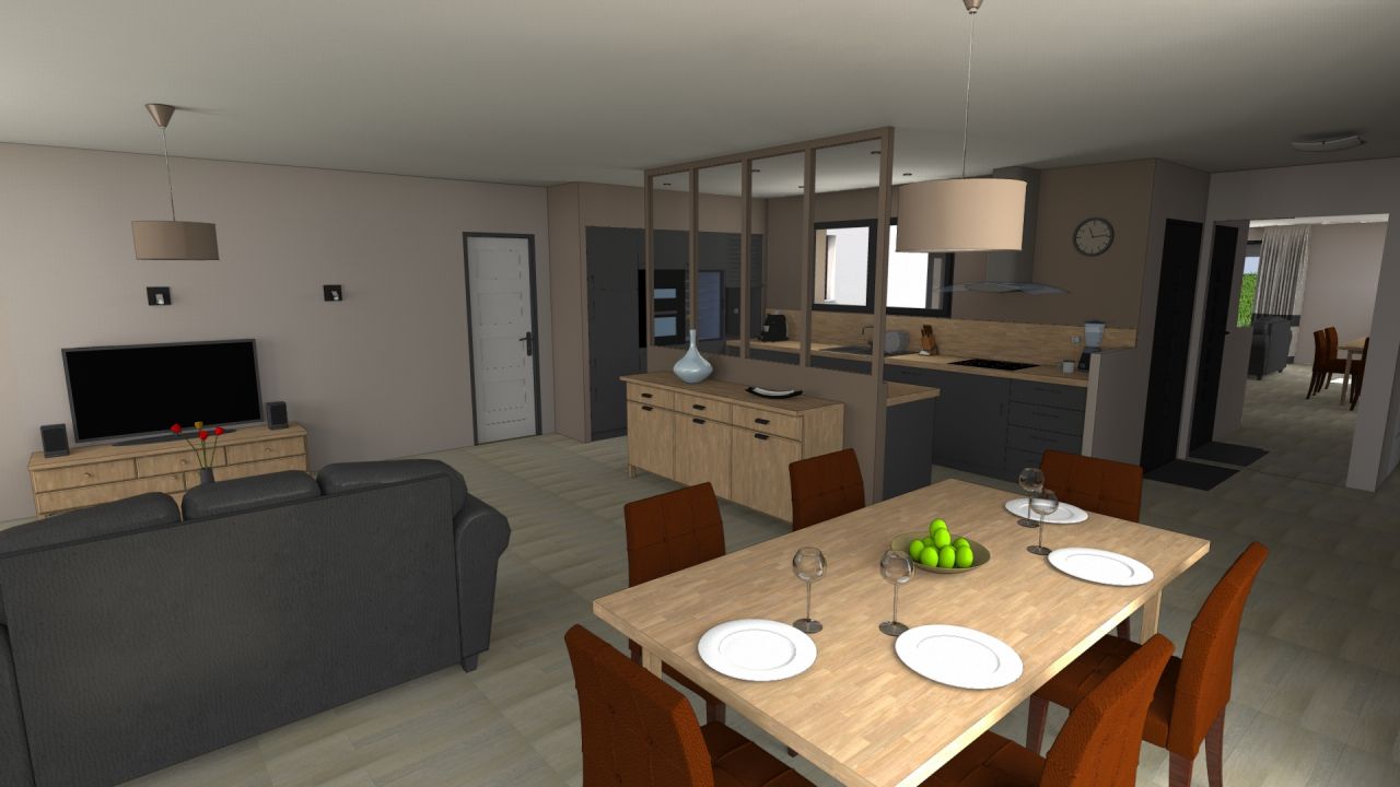 rendu cuisine/salon