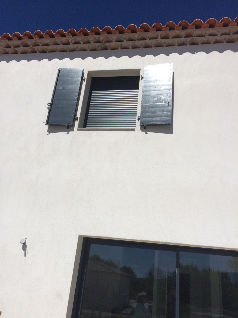 Volets peint en Gris Anthracite RAL 7016