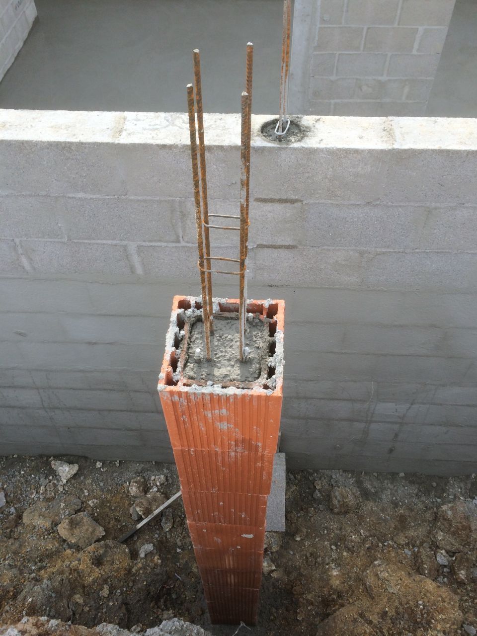 poteaux pour le porche