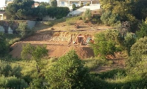 Terrassement, jour 2 : la plateforme prend forme