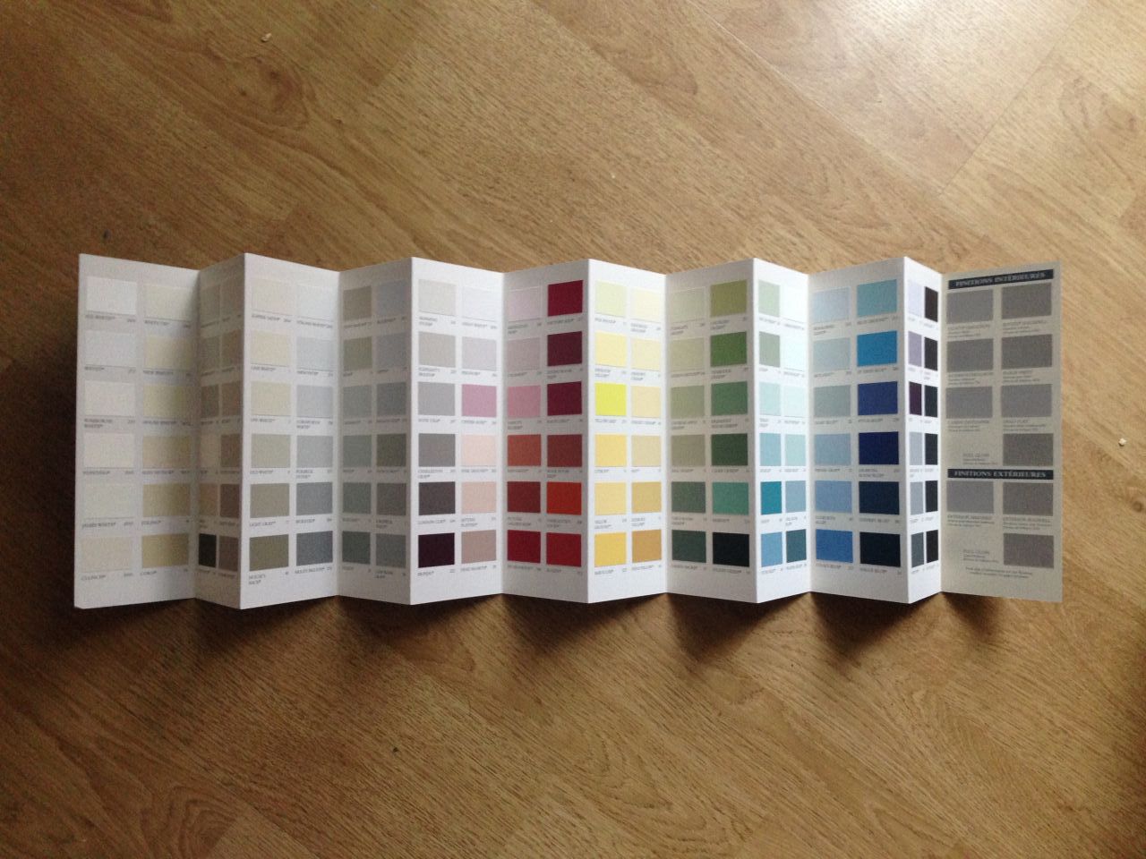Nuancier gratuit envoyé par Farrow & Ball