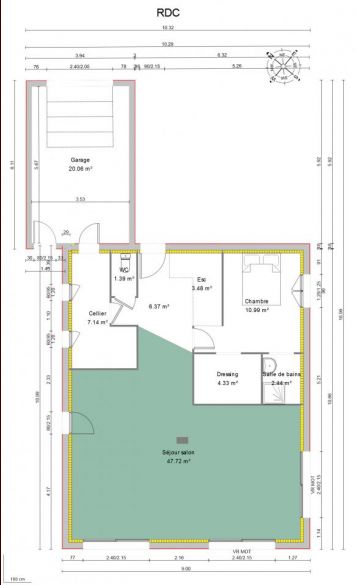 plan du rez de chausse