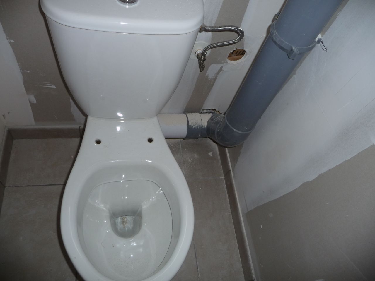 Plomberie en cours mai 2016 : WC.