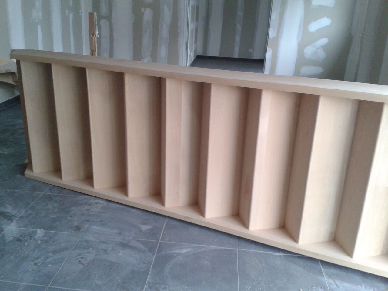 arrivée de l'escalier dans la maison !