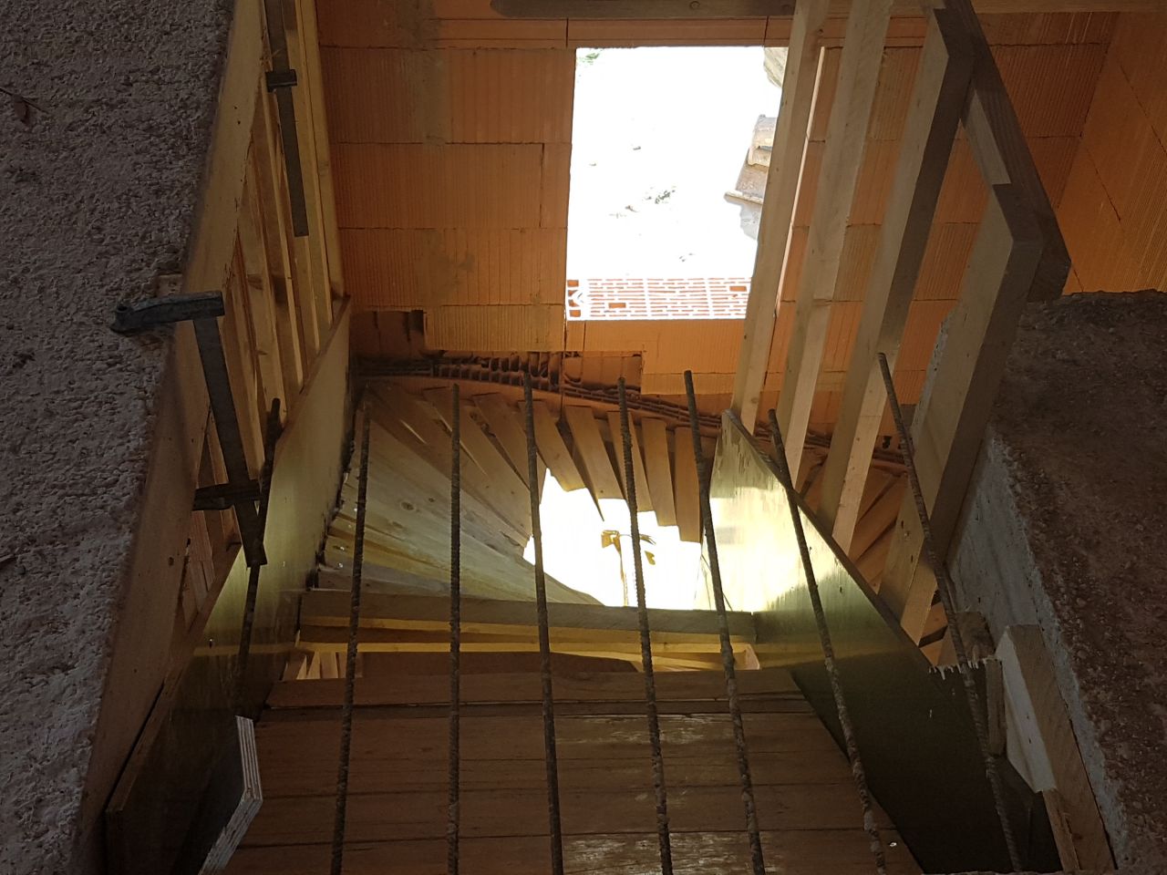 escalier vu de l'étage