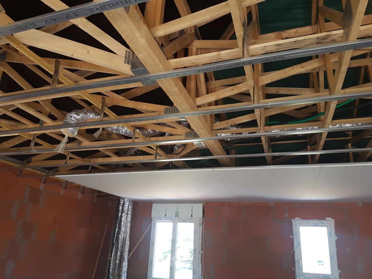 gaine vmc + début plafonds