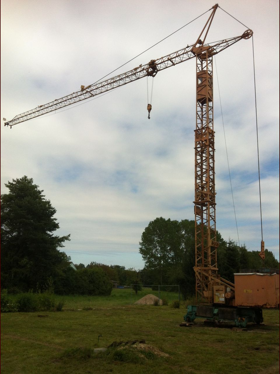 La grue est en place