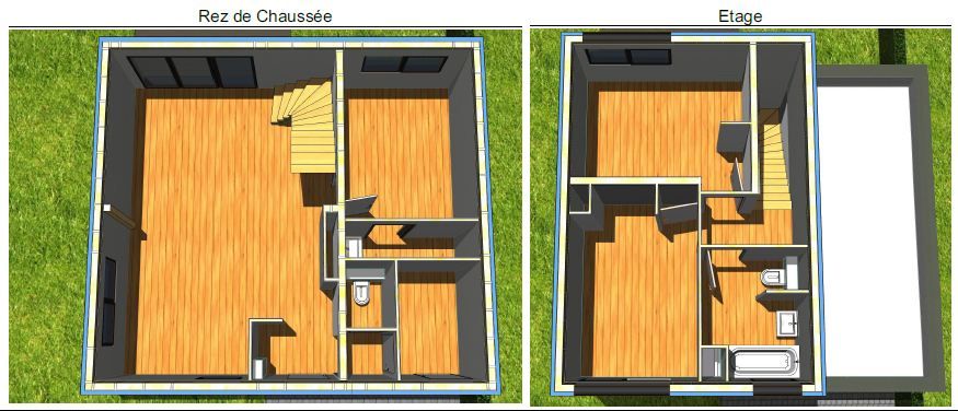 Plan de la maison en 3D