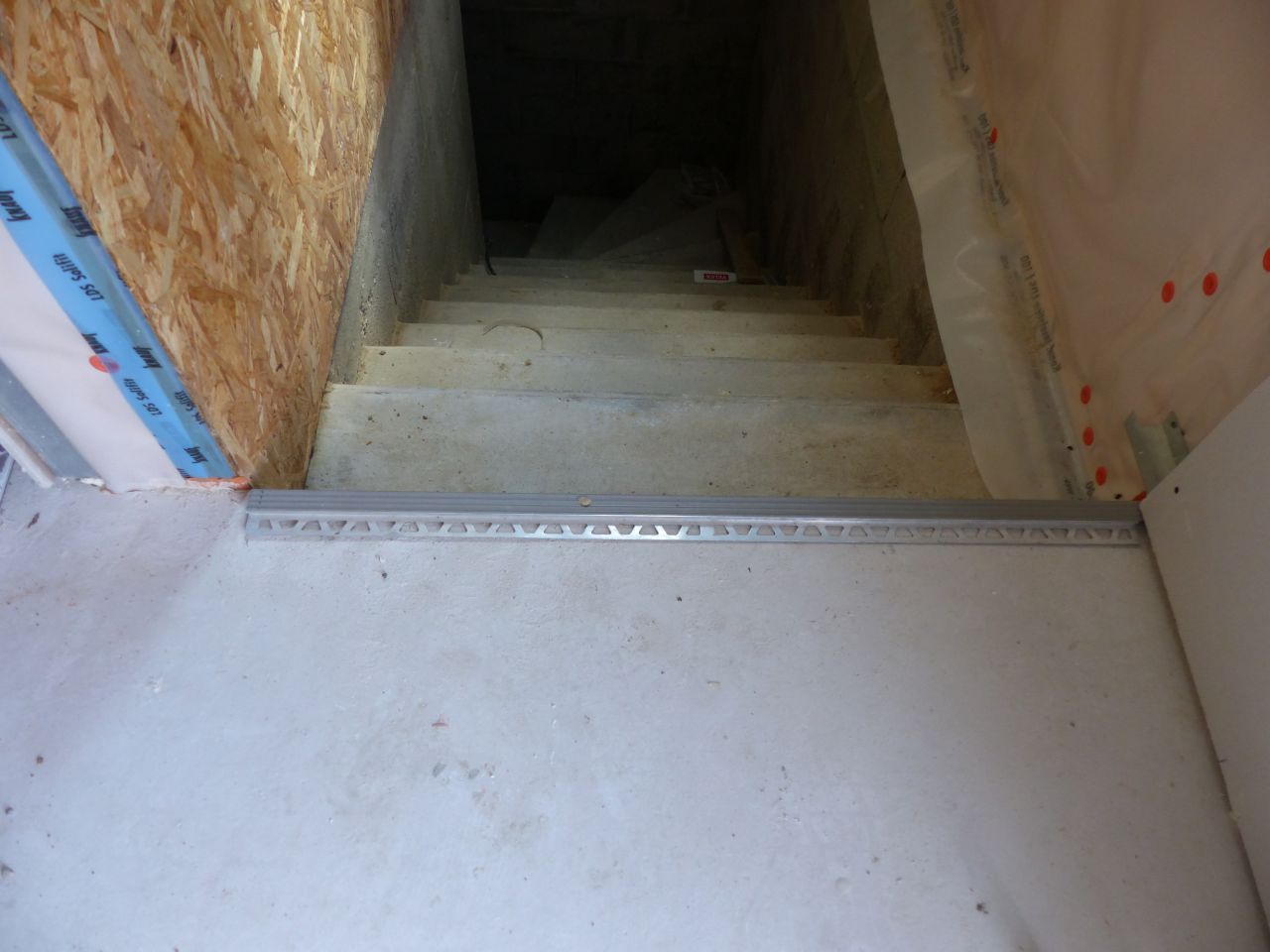 Seuil escalier sous-sol