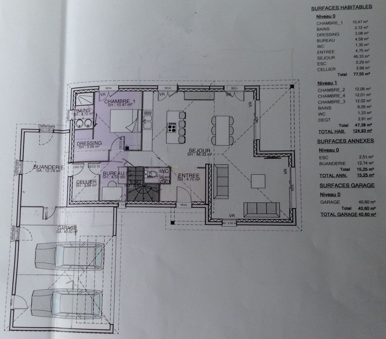 Nos modifications du plan rdc