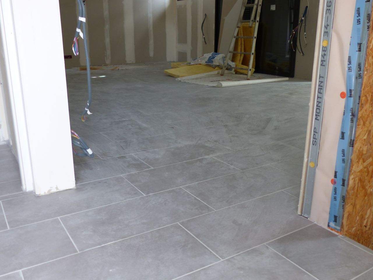 Carrelage pièce de vie