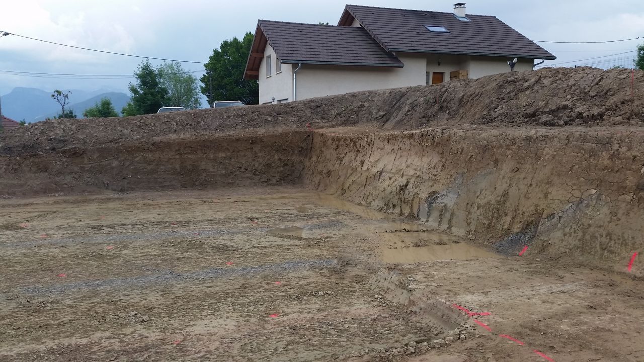 Terrassement pleine masse suite et fin 1